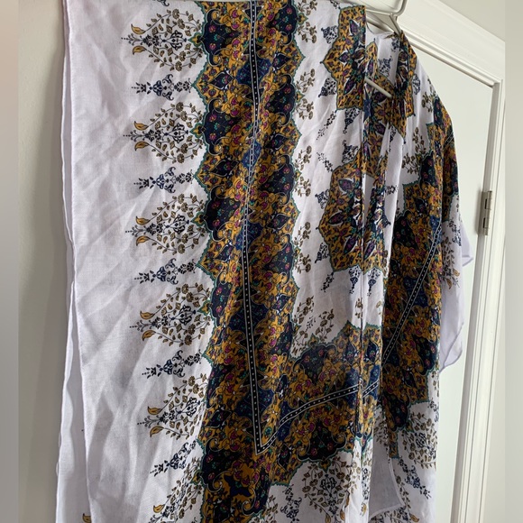 Women's Print Kimono Cardigan Casual Swimsuit Cover Up Loose Beach Boho Top - Picture 2 of 3